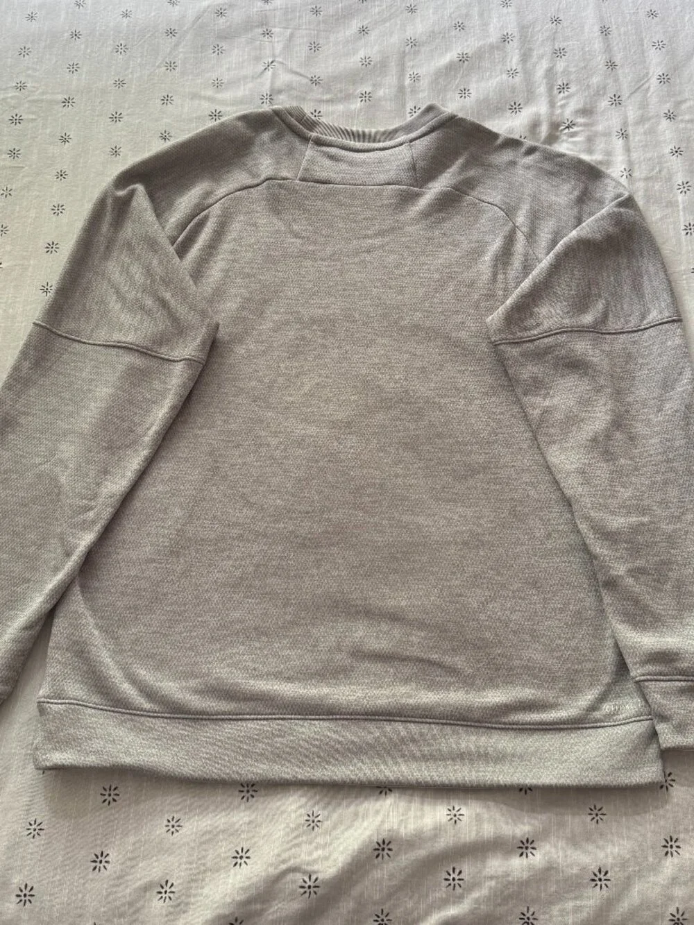 Adidas Detroit Red Wings Performance Crewneck Sweatshirt Gray Men's Large